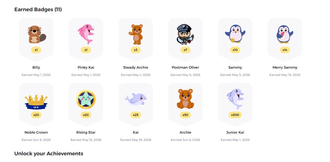 Achievement badges for consistent reading practice